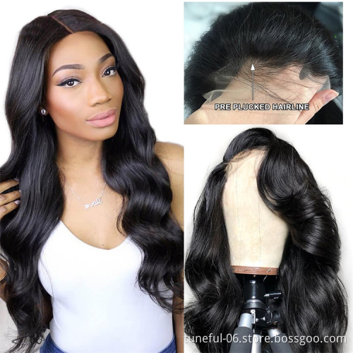 100 Cuticle Aligned Virgin HD Lace Wig Pre Plucked HD Lace Wigs 100% Virgin Human Hair 13*4 HD Full Lace Human Hair Wigs